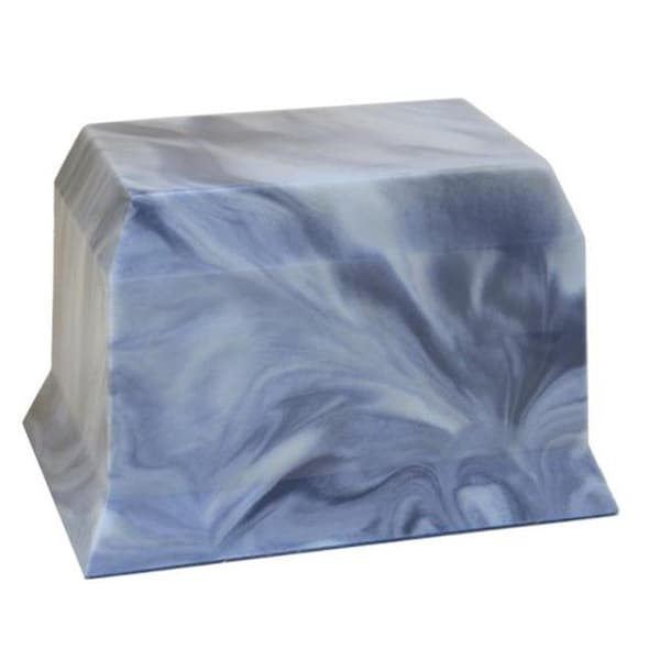 Medm Taylor Urns 450BL Cultured Marble Cremation Princeton Adult Urn; Sky Blue 450BL - main